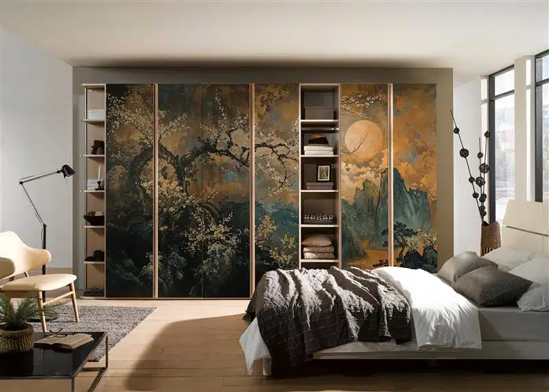 Tired, Old Wardrobe? Don’t Paint It, Wallpaper It Instead